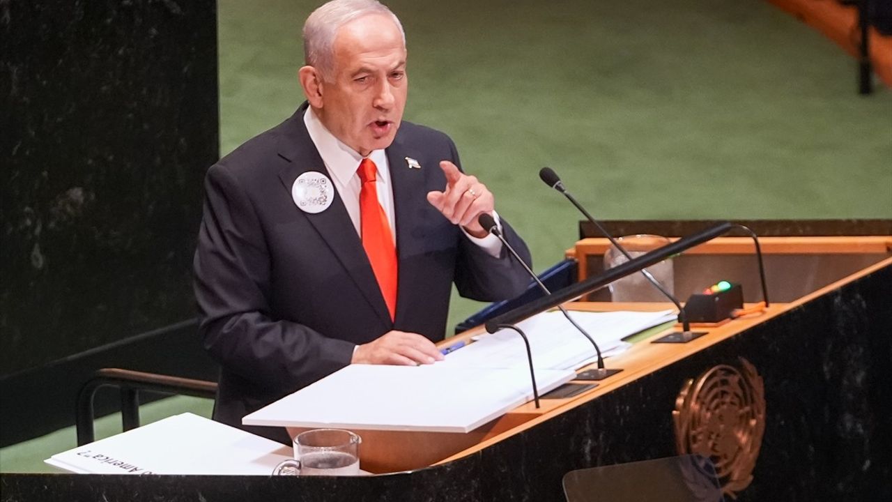 Netanyahu'ya BM Genel Kurulu'nda Protesto: Çok Sayıda Temsilci Salonu Terk Etti