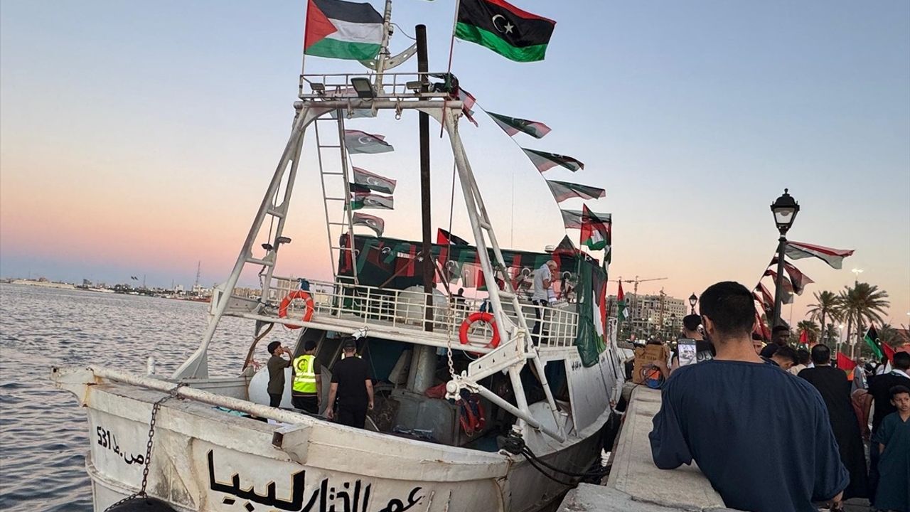 Ömer Muhtar Gemisi, Küresel Sumud Filosu'na Katılmak Üzere Trablus'tan Yola Çıkıyor