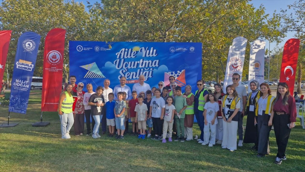 Samsun'da Uçurtma Şenliği Aile Bağlarını Güçlendirdi