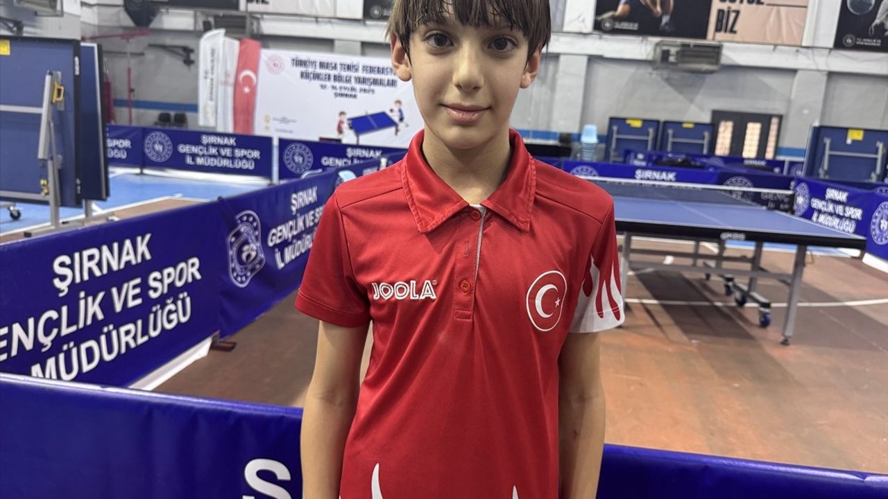 Şırnak'ta Masa Tenisi Küçükler Bölge Şampiyonası Sona Erdi