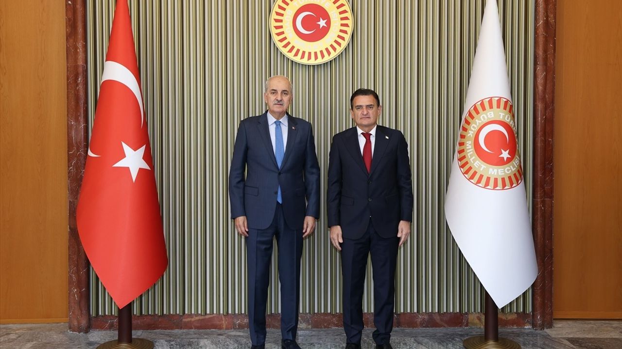 TBMM Başkanı Numan Kurtulmuş, İçişleri Bakanları Yerlikaya ve Oğuz'u Kabul Etti