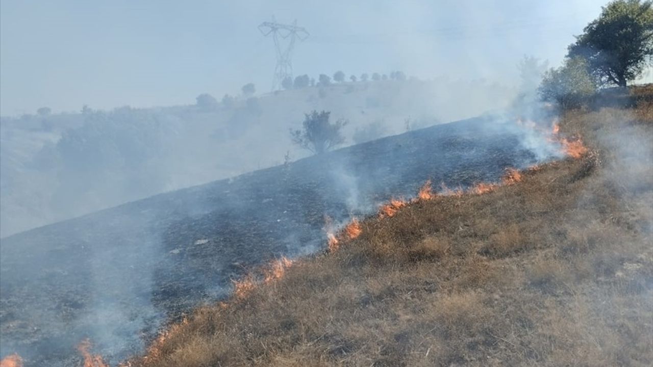 Tokat Artova'da makilik yangını: Ekipler müdahale ediyor