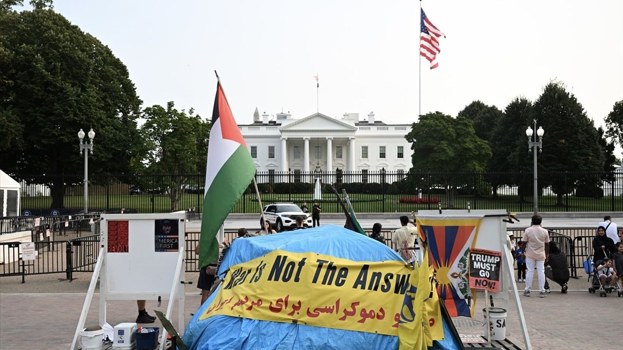 Trump'tan Lafayette Park'taki Savaş Karşıtı Çadırın Kaldırılması Talimatı