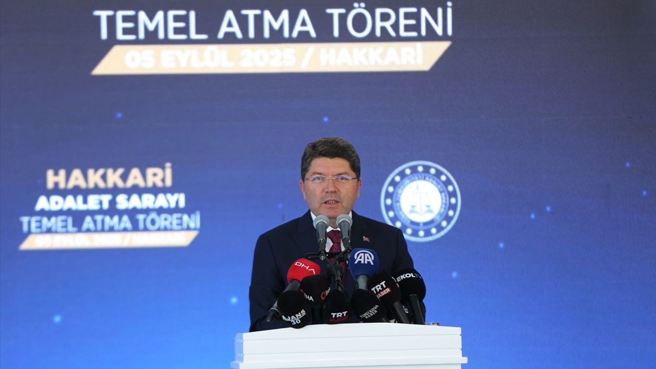 Tunç: 'Terörsüz Türkiye' Sürecini Sabote Ettirmeyeceğiz — Hakkari Adalet Sarayı Temeli Atıldı