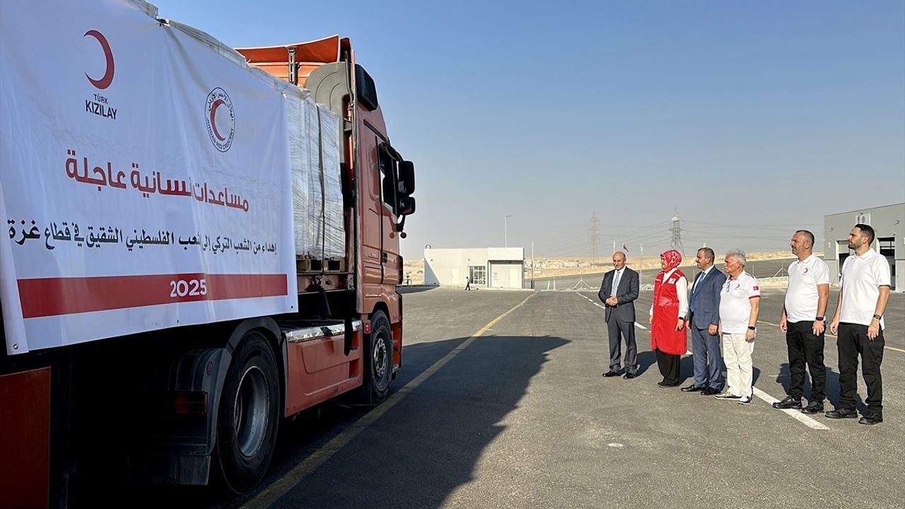 Türk Kızılay, Ürdün Üzerinden Gazze'ye Yardım Sevkiyatı