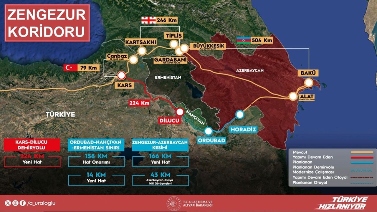 Zorlu: Nahçıvan Koridoru Türkiye'yi Pekin ve Avrupa'ya Açacak