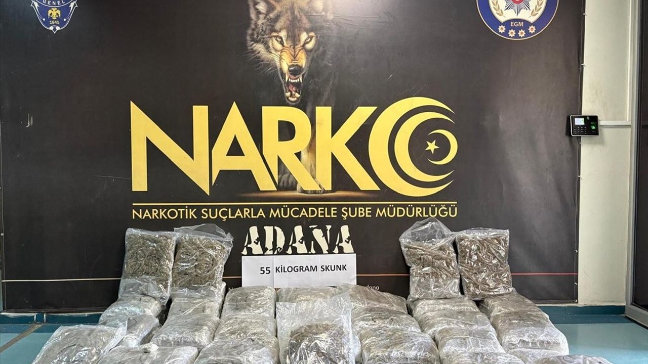 Adana'da Tırda 55 Kilogram Skunk Ele Geçirildi — Şoför Tutuklandı