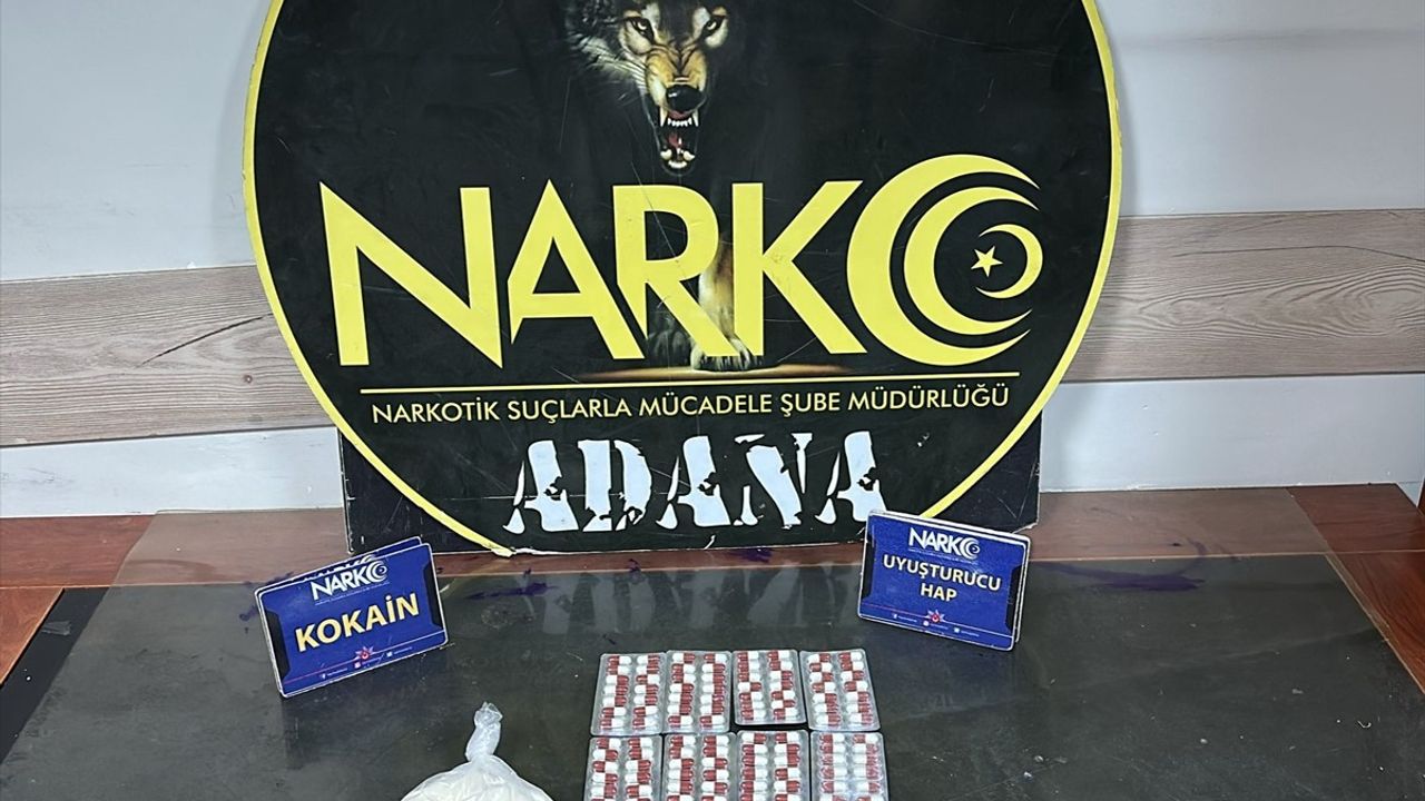 Adana'da Uyuşturucu Operasyonu: 6 Zanlı Tutuklandı — 705 Hap, 158 g Kokain