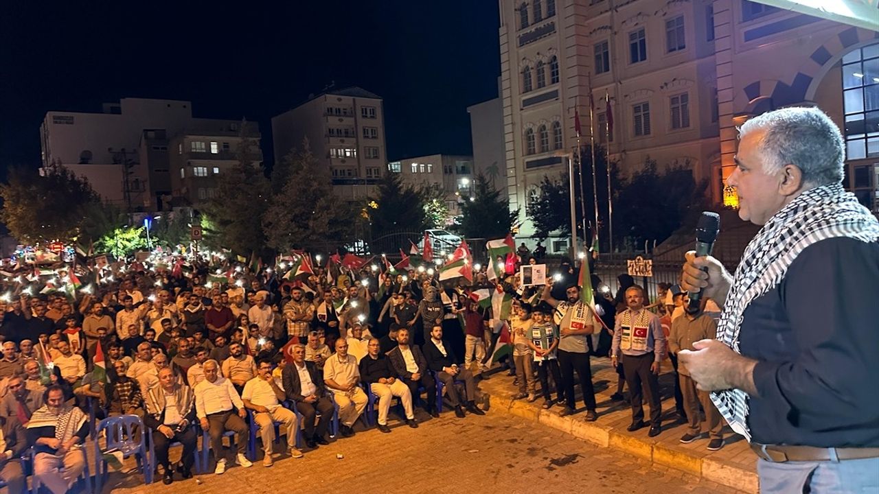 Adıyaman'da Gazze'ye Yönelik Saldırılar Protesto Edildi