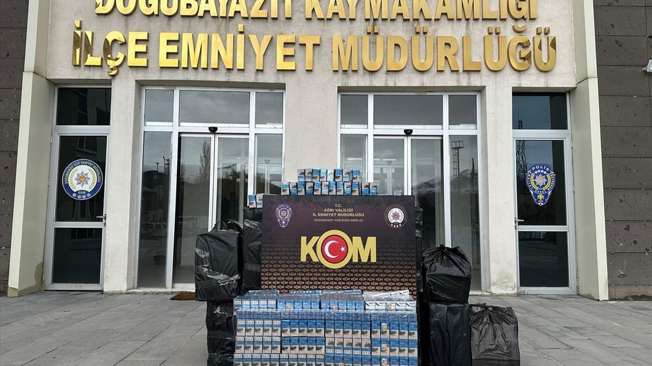 Ağrı Doğubayazıt'ta 10 Bin Paket Gümrük Kaçağı Sigara Ele Geçirildi, 2 Tutuklu