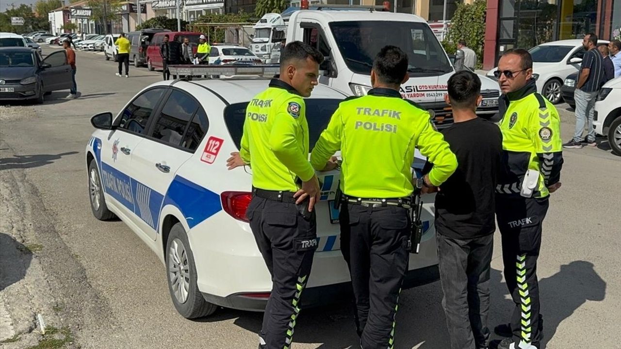 Aksaray'da 'dur' ihtarına uymayan 14 yaşındaki sürücü yakalandı