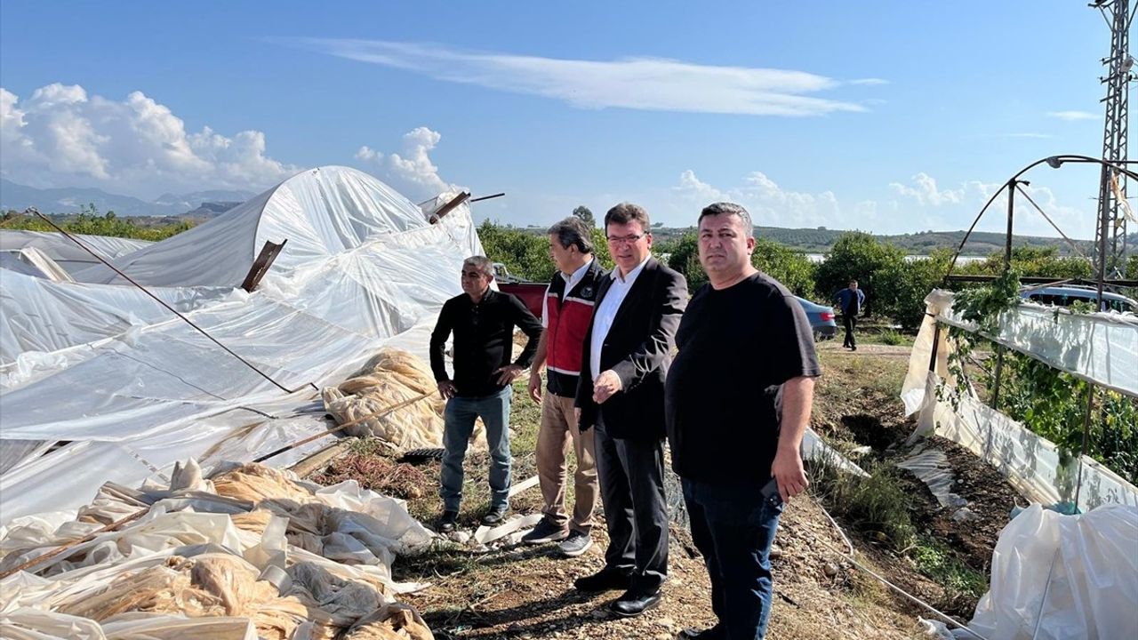 Antalya Serik'te Fırtına Seraları Vurdu — Hasar Tespiti Başladı