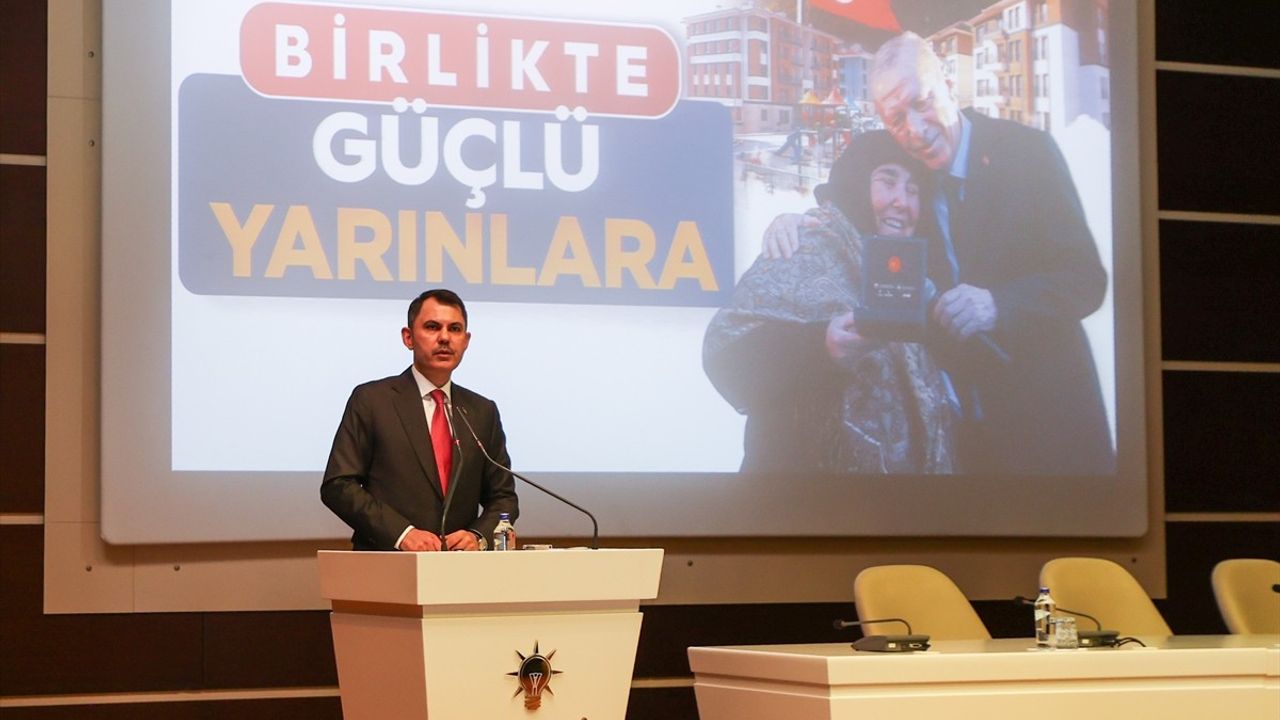 Bakan Kurum: Afetlere Dirençli Şehirlerle Türkiye Yüzyılı'nı İnşa Edeceğiz