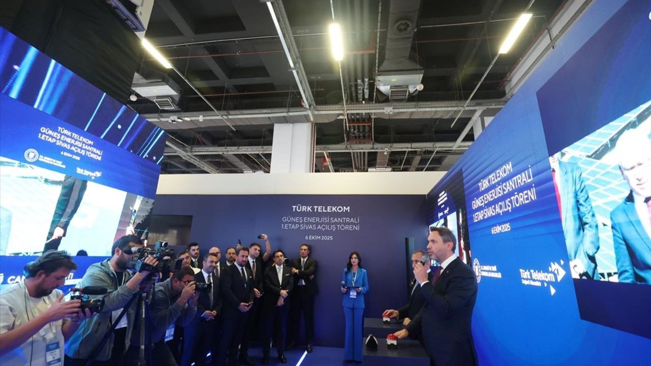 Bayraktar 5G ile İstanbul'dan Sivas'taki GES'in İlk Etabını Açtı