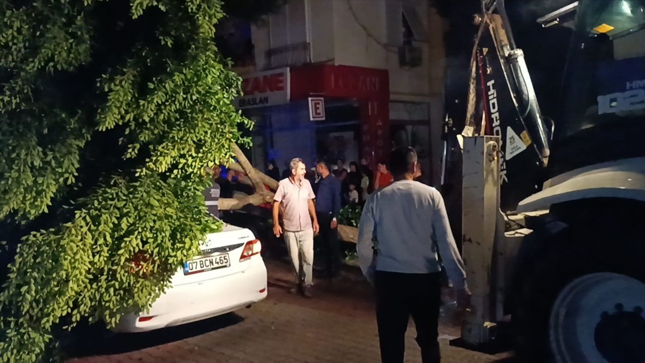 Demre'de Hortum ve Sağanak: Çatılar Uçtu, Ağaçlar Devrildi