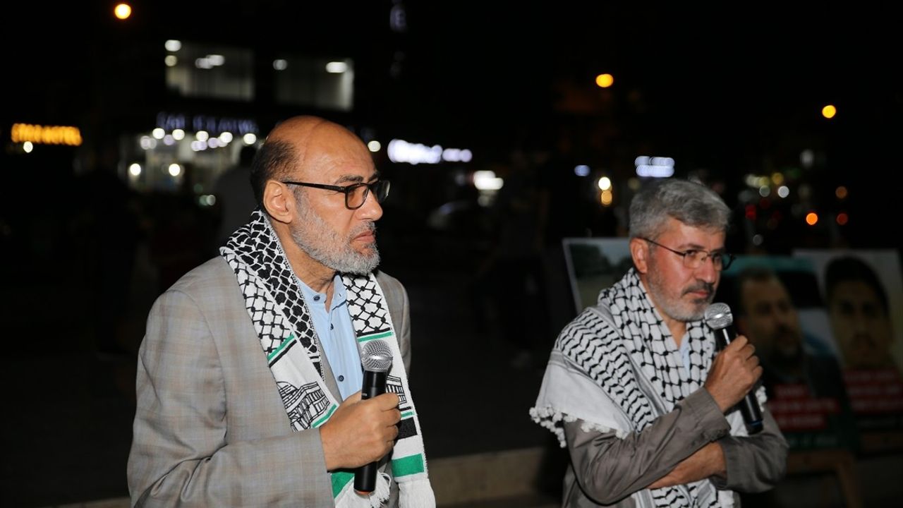 Diyarbakır'da İsrail'in Gazze'ye Saldırıları Protesto Edildi