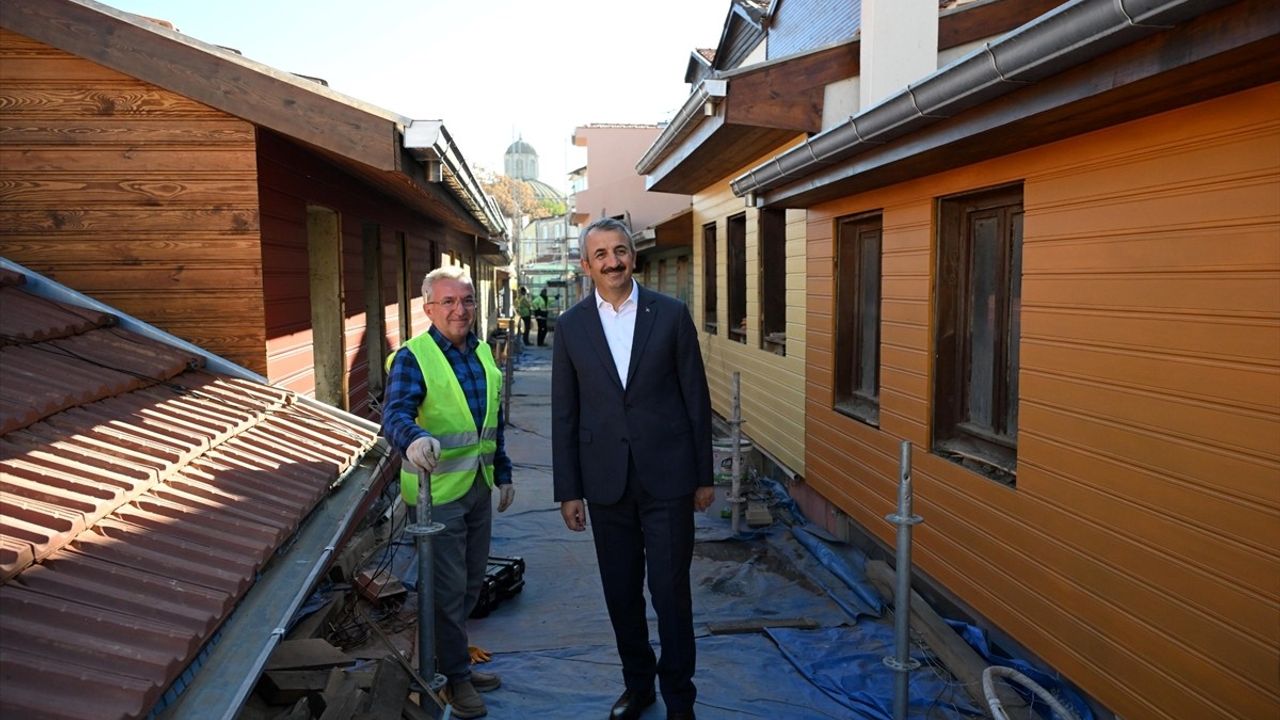 Edirne'de 'Dar Çarşı' Restorasyonu Sürüyor