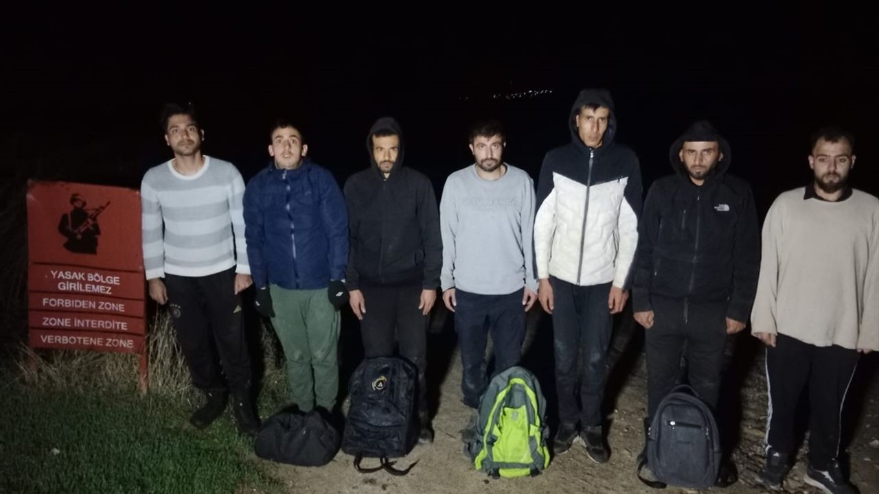 Edirne Uzunköprü'de 16 düzensiz göçmen yakalandı
