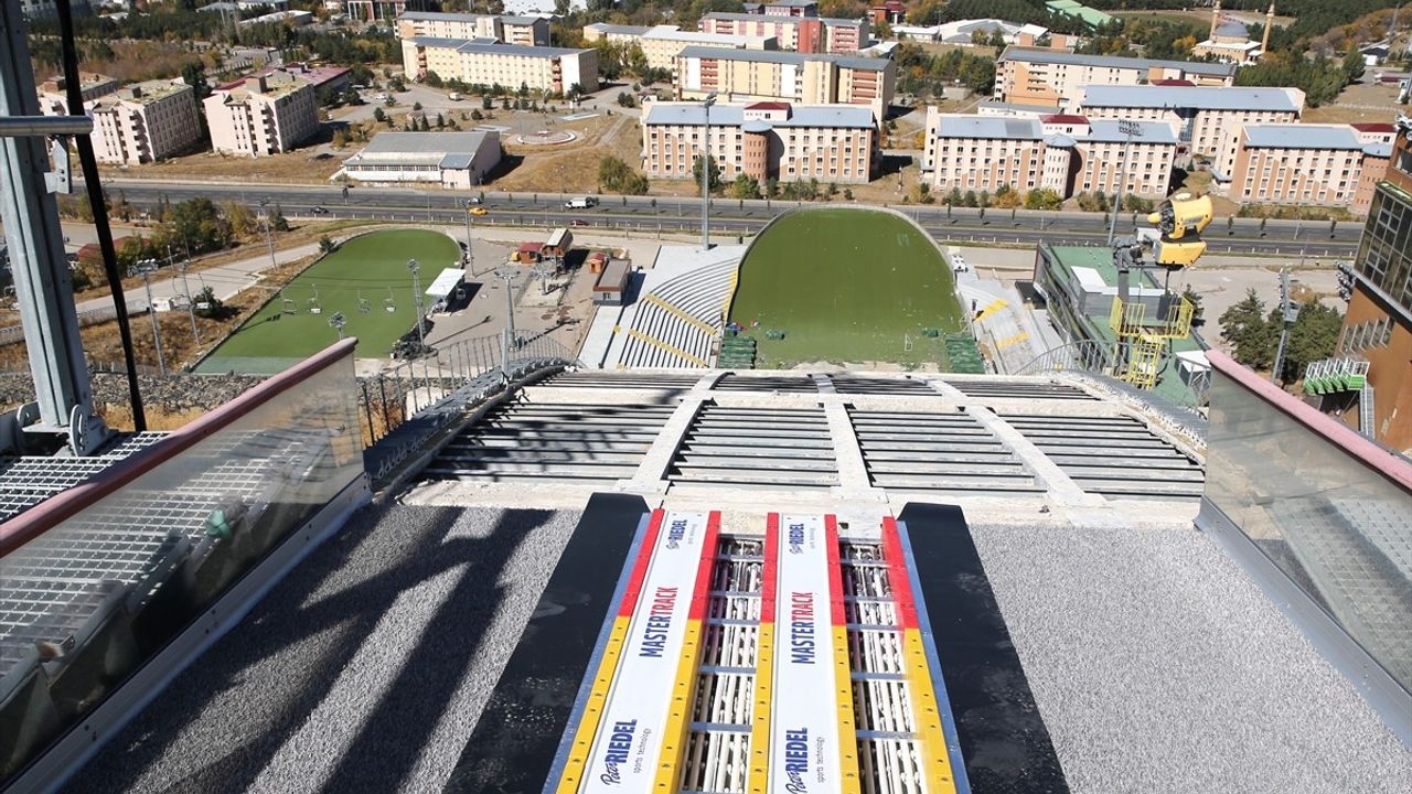 Erzurum'un Tek Kayakla Atlama Kuleleri Yeni Teknolojiyle 12 Ay Açık Olacak
