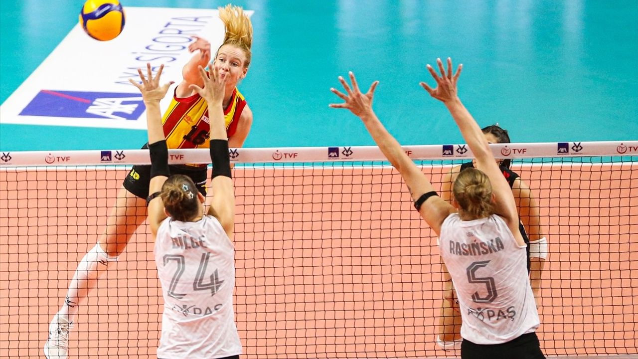Göztepe, Kadınlar AXA Sigorta Kupa Voley'de Aydın Büyükşehir'i 3-2 Yendi