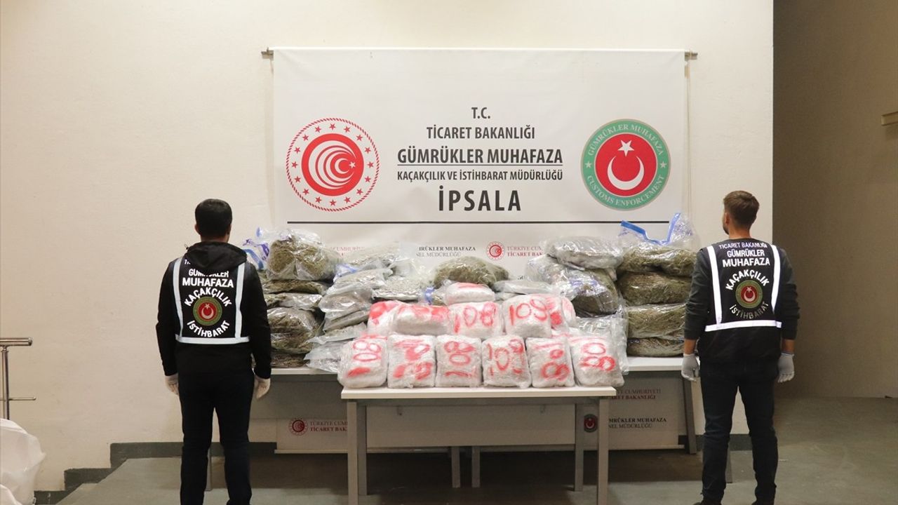 Gümrük Operasyonu: Tekirdağ ve Edirne'de 1,3 Ton Uyuşturucu Ele Geçirildi