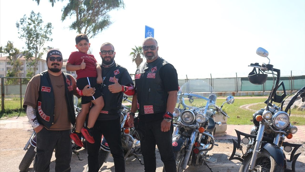 İskenderun'da DMD Hastası Fırat için Motosiklet Konvoyu