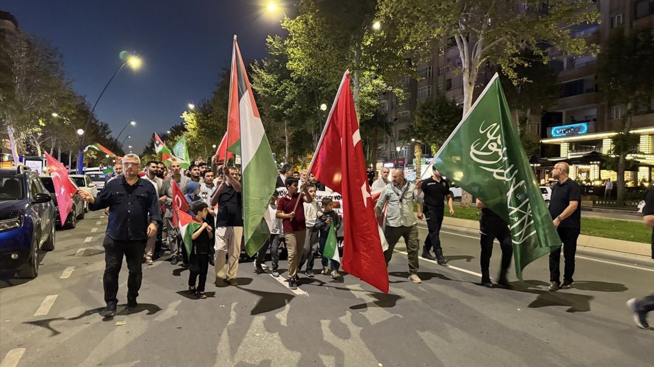 Kahramanmaraş'ta İsrail'in Gazze Saldırıları Protesto Edildi