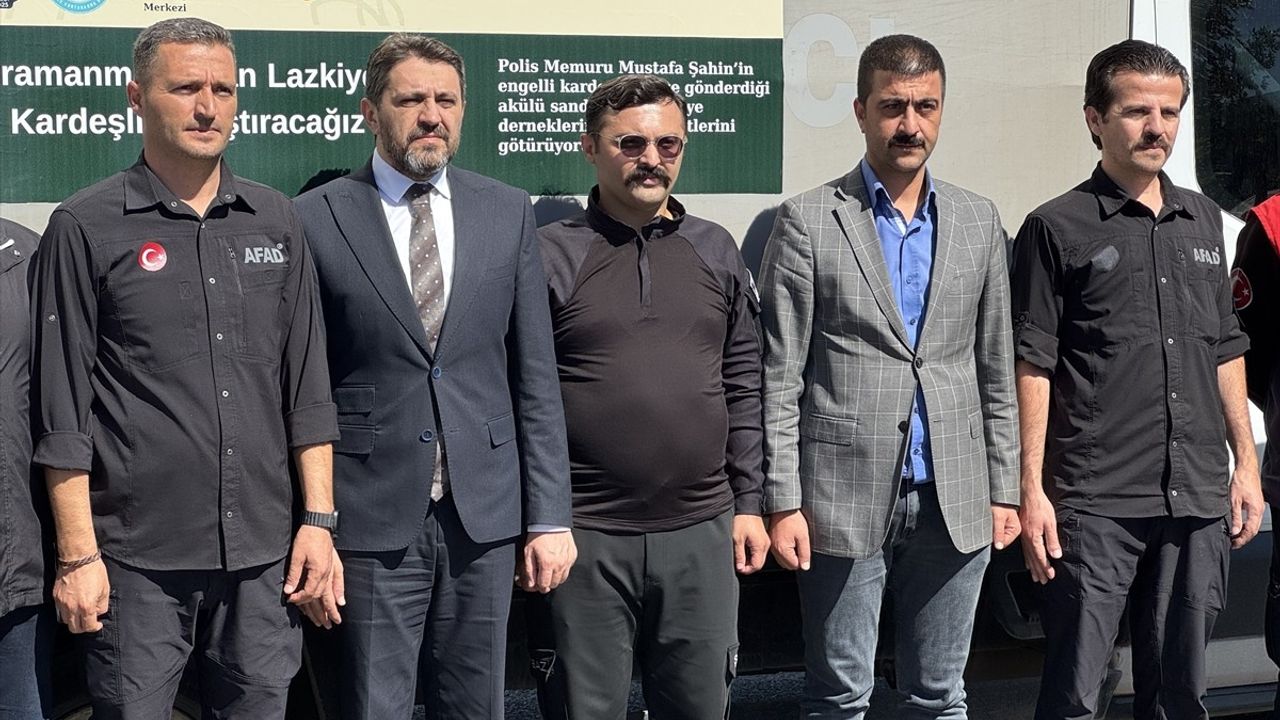 Kahramanmaraş'tan Suriye'ye İnsani Yardım Gönderildi