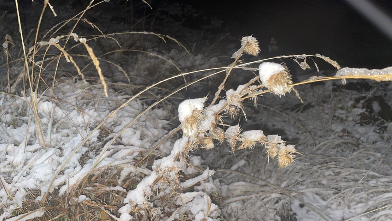 Kars'ın Yüksek Kesimlerinde Kar Etkili: Hanlar Geçidi'nde Buzlanma
