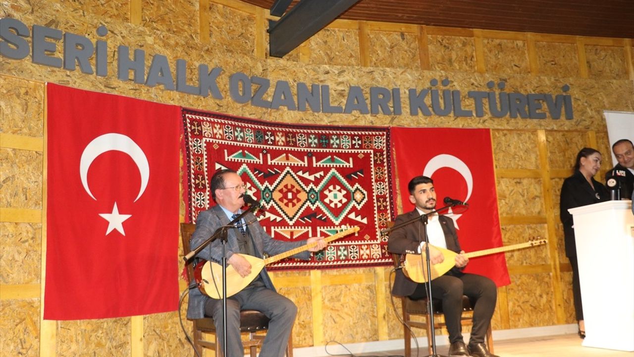 Kayseri'de Halk Ozanları Kültür Evi Açıldı