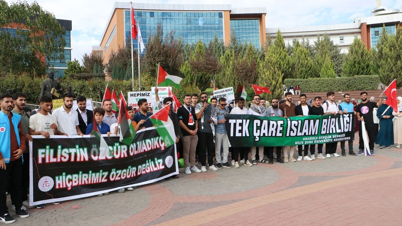 KİYÜ'den Filistin'e Destek Yürüyüşü