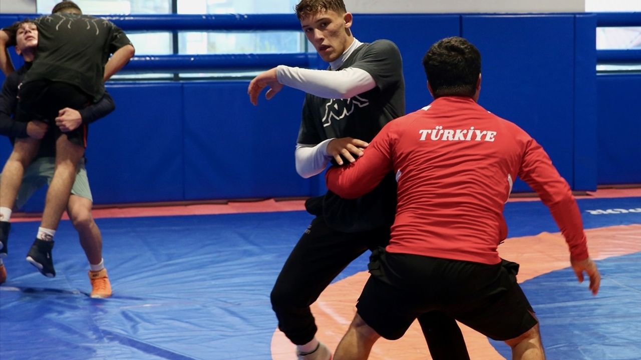 Kocaeli'de Genç Serbest Stil Güreşçiler Balkan Şampiyonası'na Hazırlanıyor