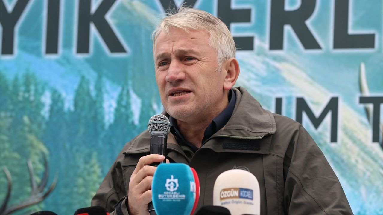 Kocaeli'de Samanlı Dağları'na 7 Kızıl Geyik Bırakıldı