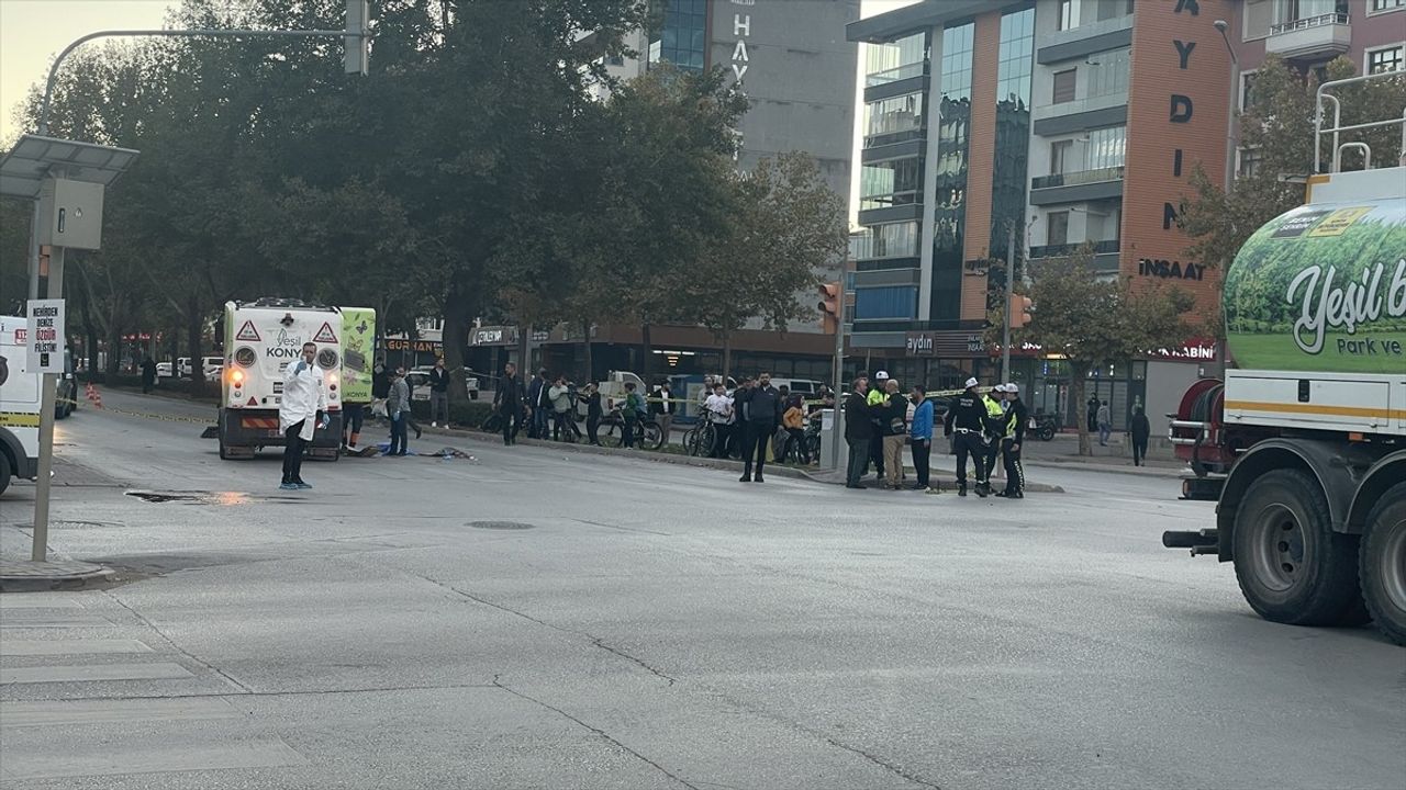 Konya'da Sulama Tankeri Bisiklete Çarptı: Enis Şimşek (46) Yaşamını Yitirdi