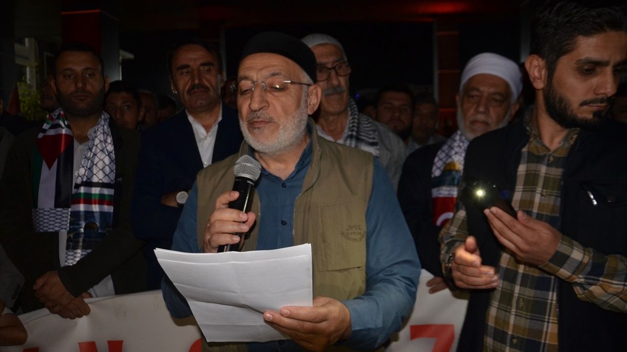 Muş'ta Gazze’ye Destek Yürüyüşü: İsrail Saldırılarına Tepki