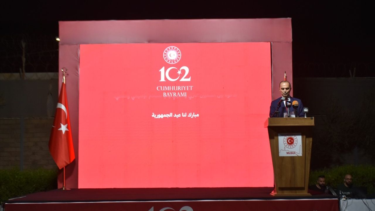 Musul'da Türkiye Cumhuriyeti'nin 102. Yılı Resepsiyonla Kutlandı