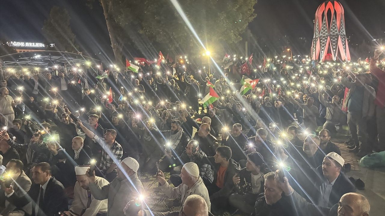 Niğde'de Küresel Sumud Filosu'na Yapılan İsrail Saldırısına Tepki