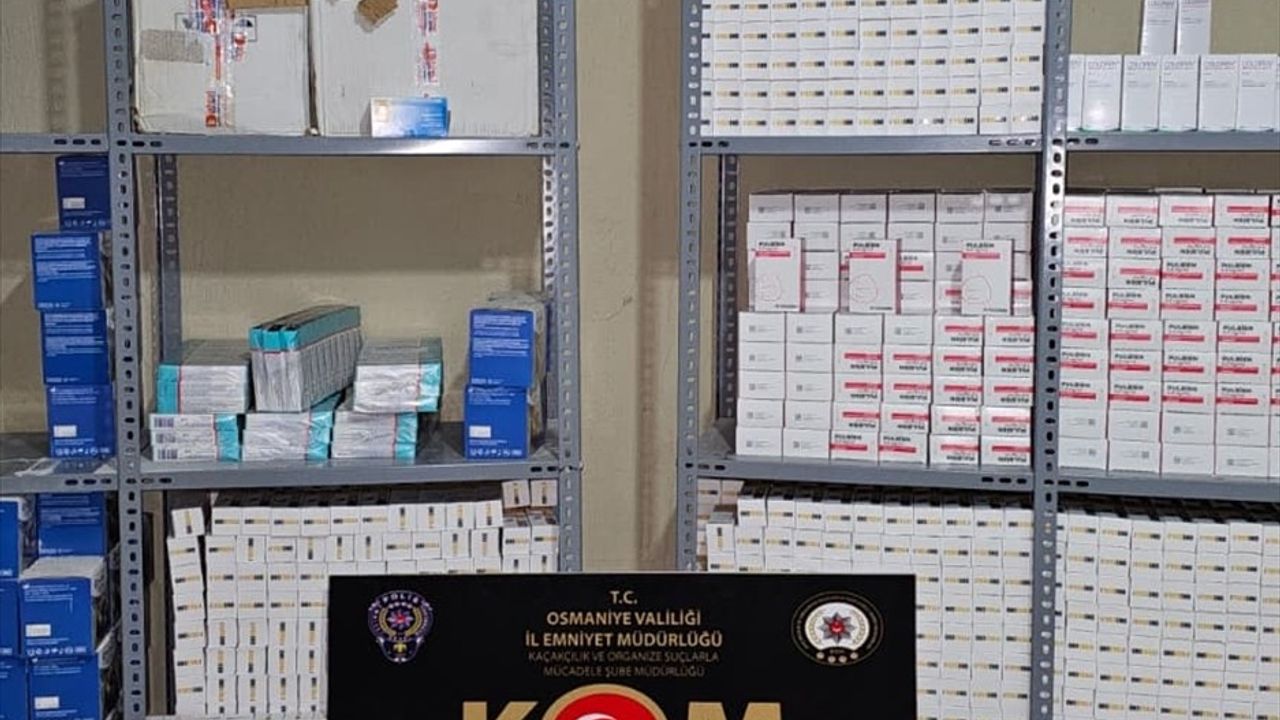 Osmaniye'de 250 Bin Son Kullanma Tarihi Geçmiş İlaç Ele Geçirildi, 3 Gözaltı