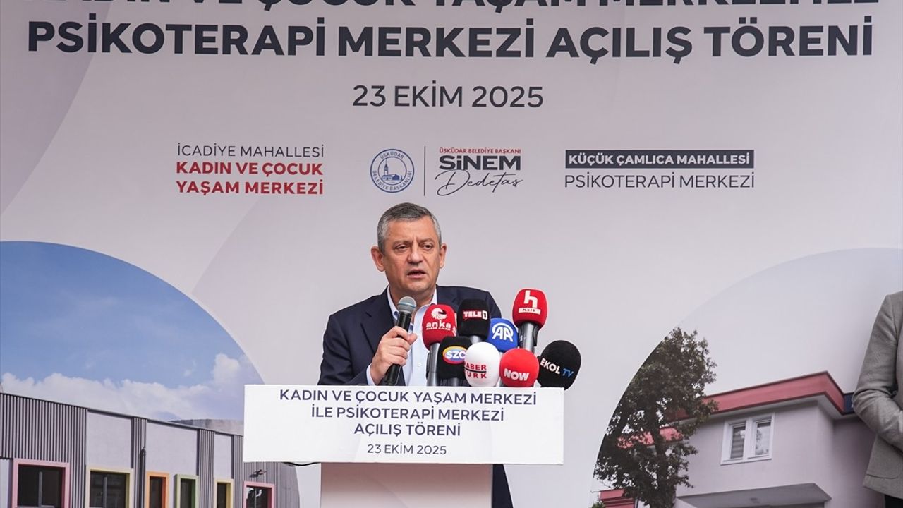 Özgür Özel Üsküdar'da: Kadın ve Çocuk Yaşam Merkezi Açılışı