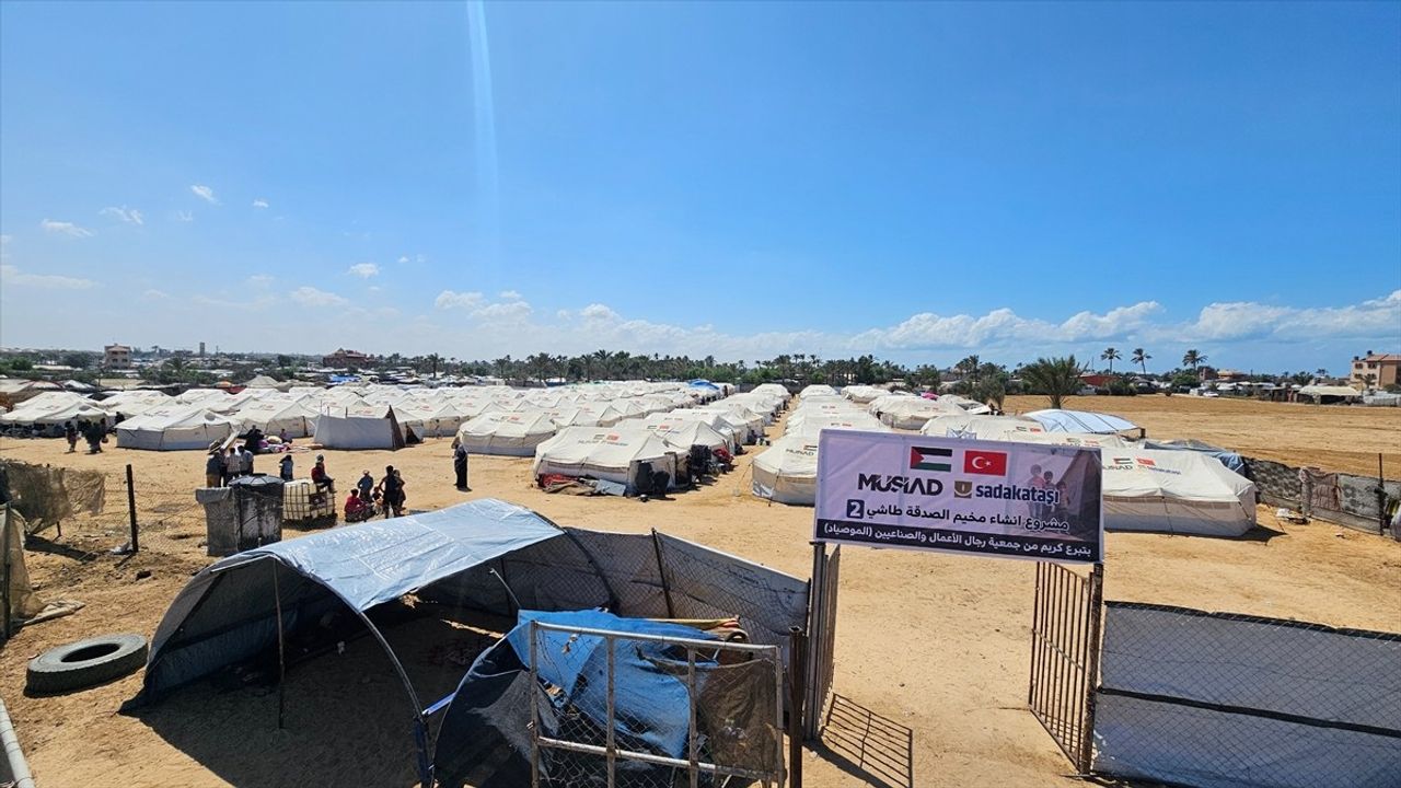 Sadakataşı'dan Gazze'ye: MÜSİAD Çadır Kenti Açıldı