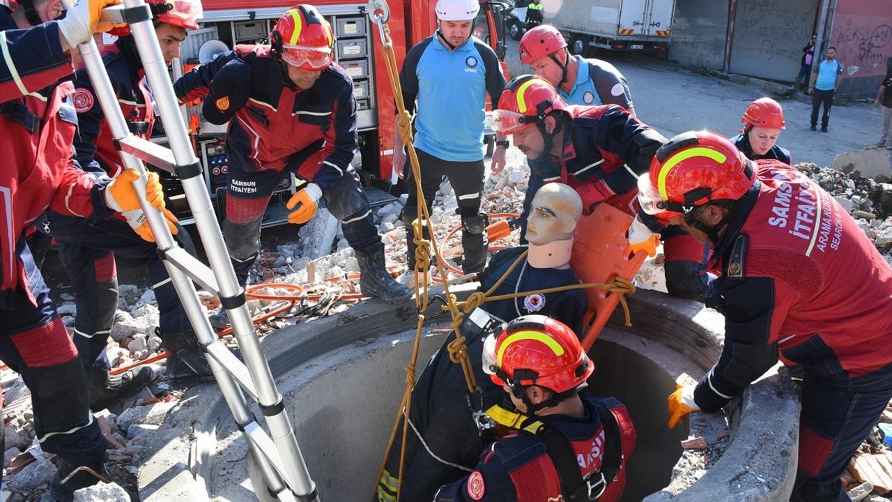 Samsun'da 6,4 Büyüklüğünde Deprem Senaryolu Tatbikat