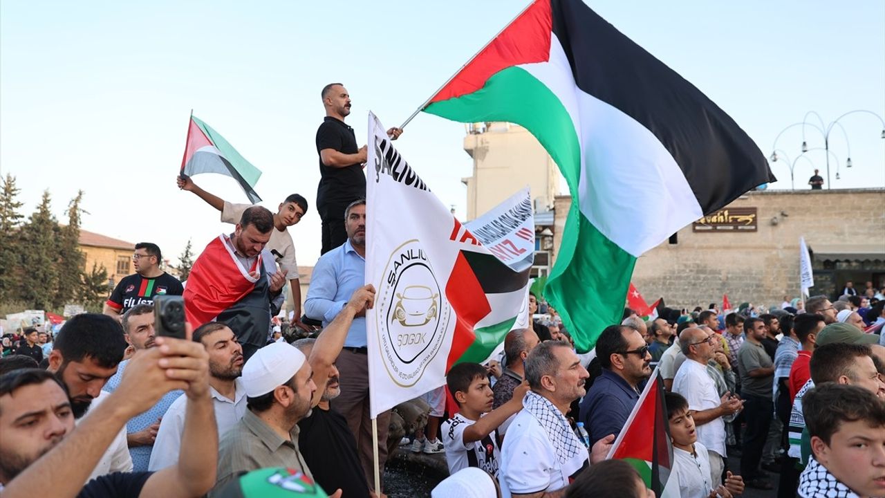 Şanlıurfa ve Kahramanmaraş'ta Gazze'ye Saldırılar Protesto Edildi