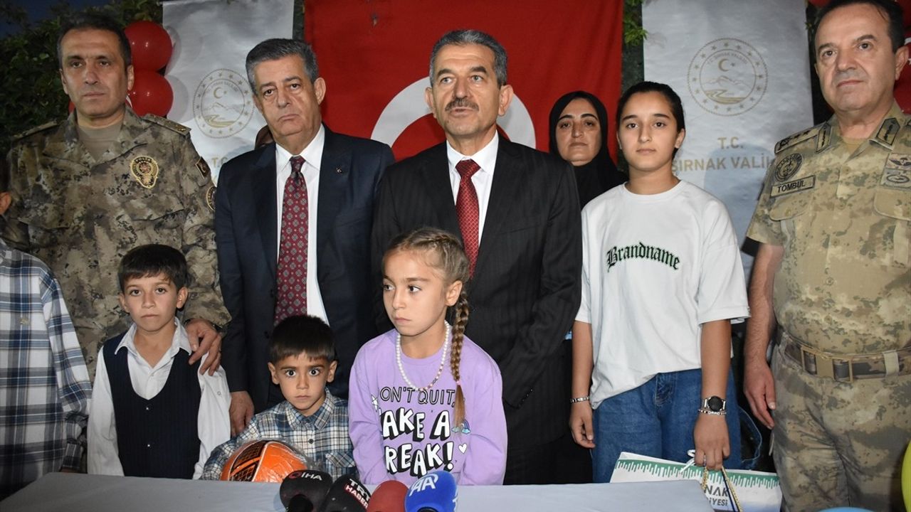 Şırnak'ta 10 Ekim Doğan Şehit Çocuklarına Ortak Doğum Günü Kutlaması