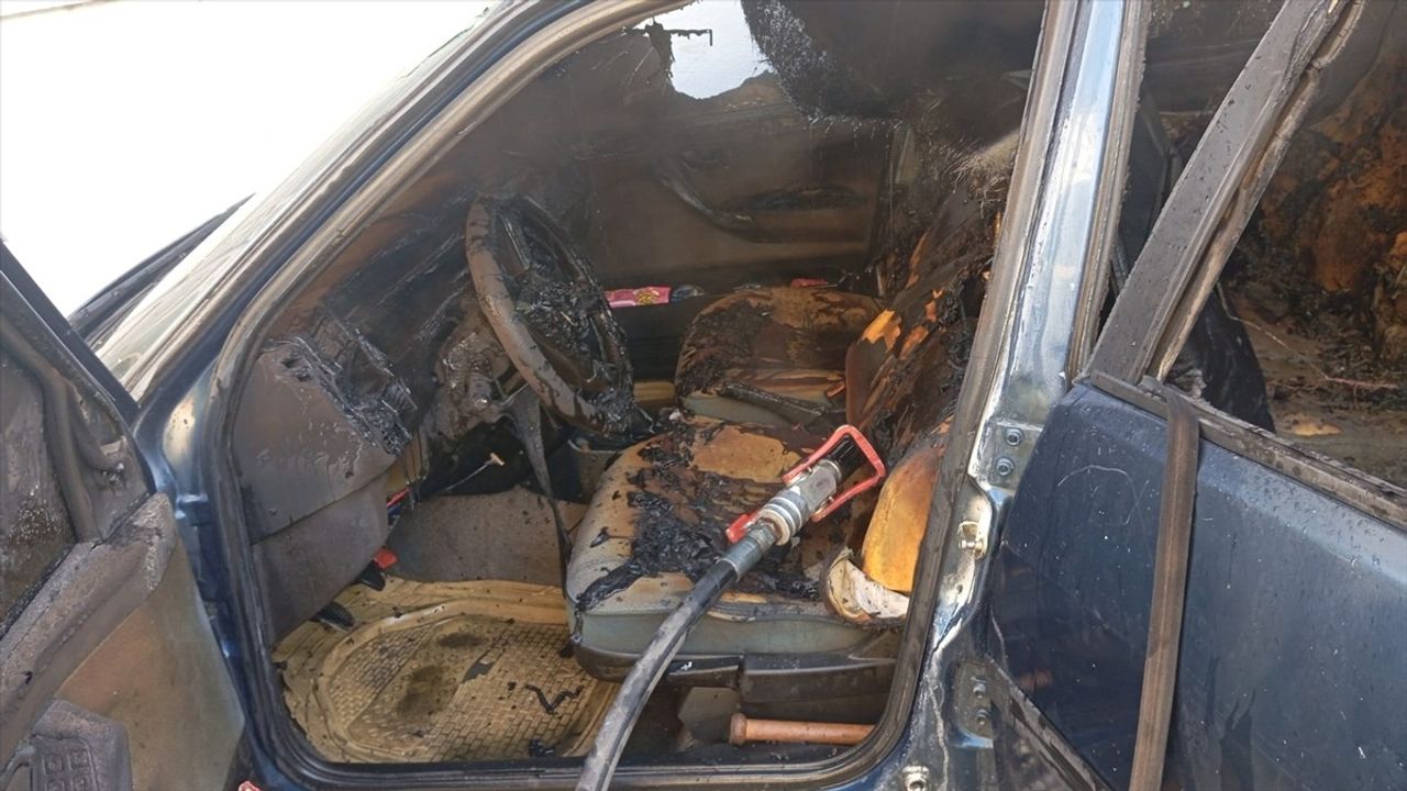 Tokat Erbaa'da Araç Kundaklayan Zanlı Gözaltına Alındı