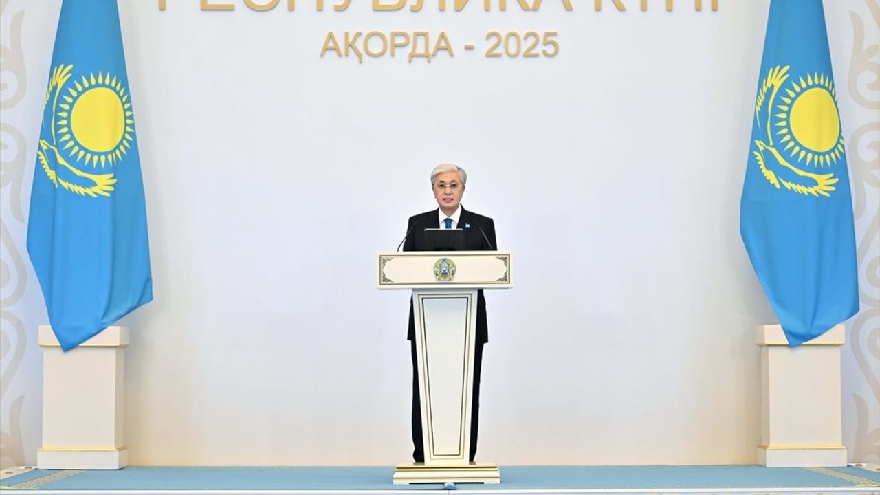 Tokayev: Kişi başına GSYH 14 bin 400 dolar, dış ticaret 142 milyar dolar