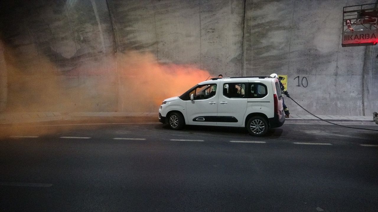 Troya Tüneli'nde Trafik Kazası Tatbikatı — Çanakkale Ayvacık