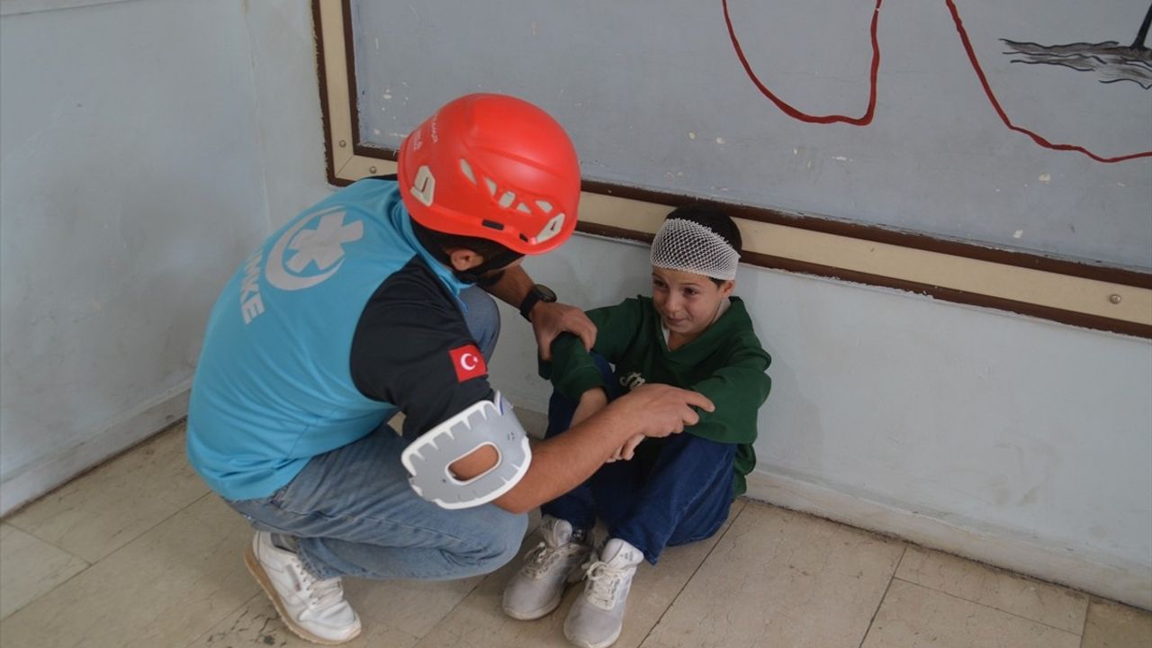 Van, Hakkari, Bitlis ve Muş'ta Eş Zamanlı Okul Afet Tatbikatı