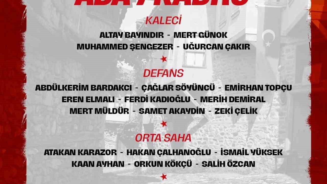 A Milli Takım aday kadrosu açıklandı: Bulgaristan ve İspanya maçları için 28 isim