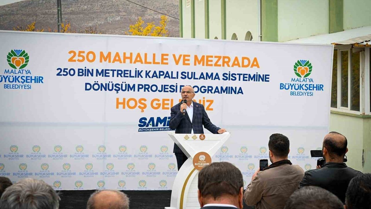 Akçadağ’da 21 Bin Dekarlık Alana Kapalı Sulama Desteği