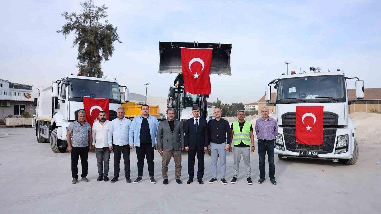 Akdeniz Belediyesi Araç Filosunu Güçlendirdi — Hibe İş Makineleri Hizmete Alındı
